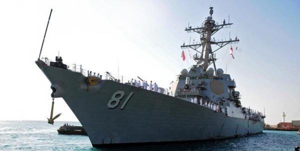 کشتی جنگی آمریکا در میانه تنش با روسیه وارد دریای سیاه شد